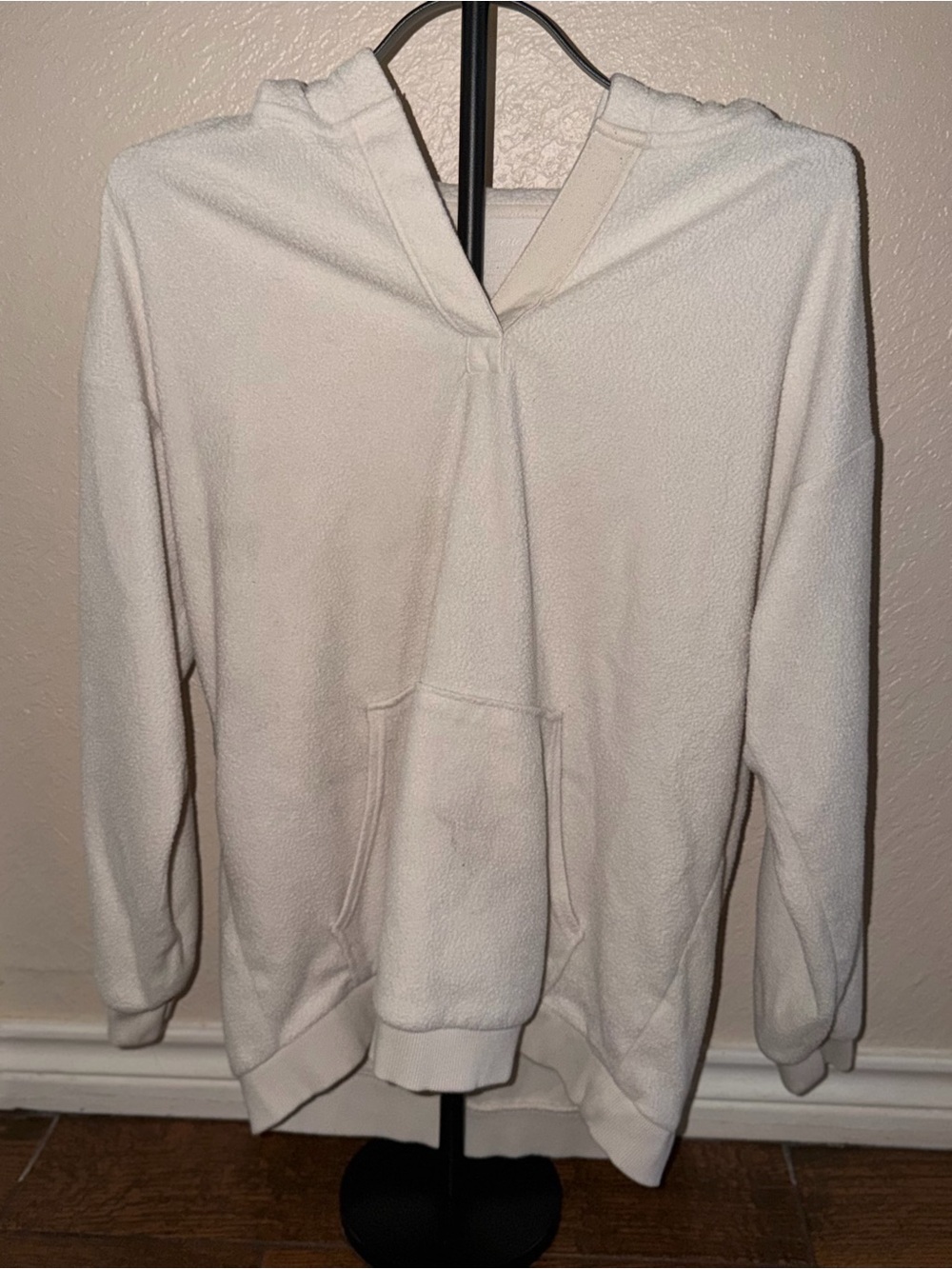 aerie Cream Hooded Pullover Sweatshirt
